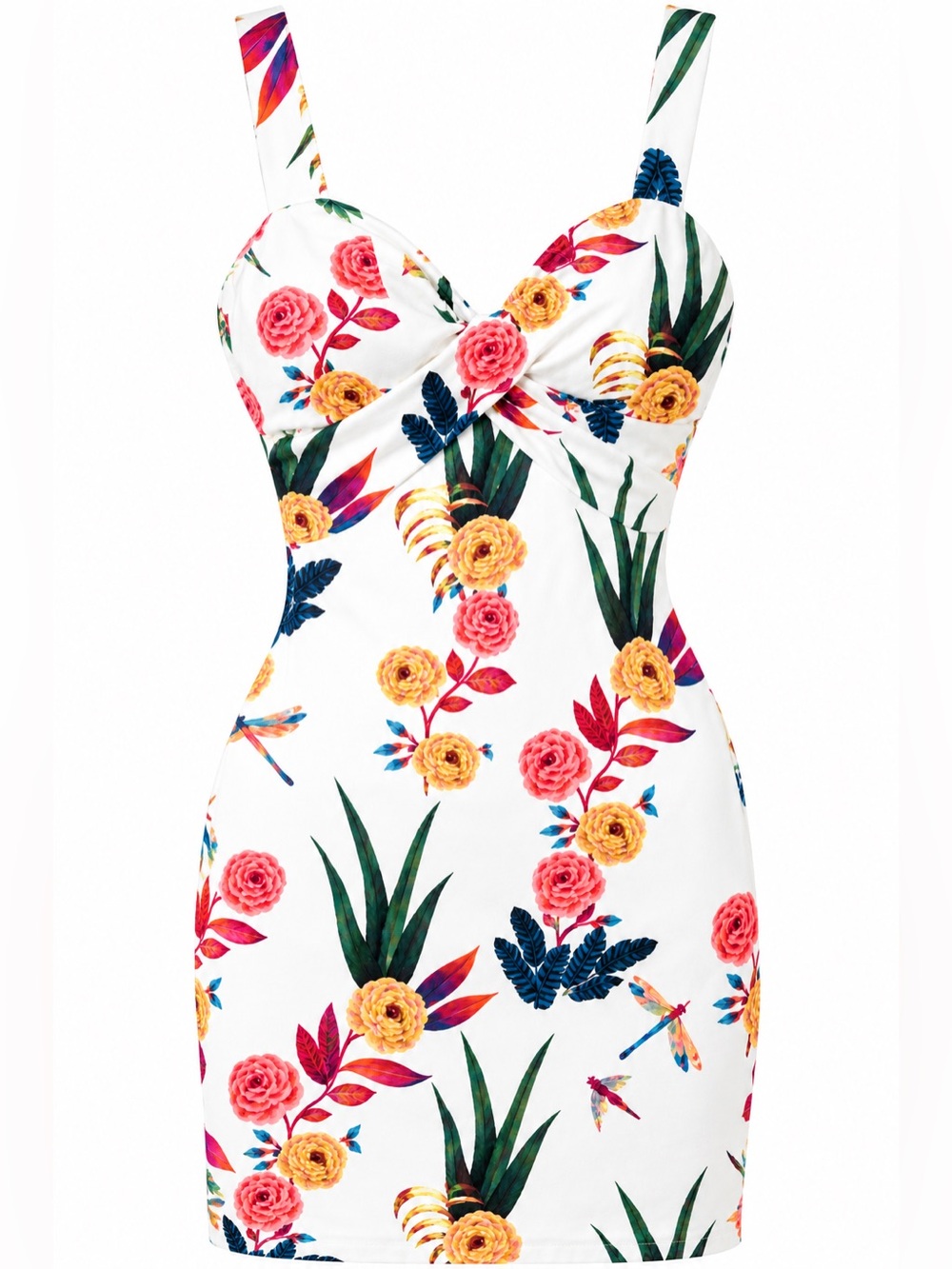 ✨ NEW ✨ White Floral Print Dress Size Small ✨